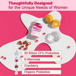 Oem Private Label Vrouwen Probiotische Vitaminen Gummies Met Cranberry Voor Urine En Vaginale Gezondheid Spijsvertering En Immuunondersteuning - Product Image 5