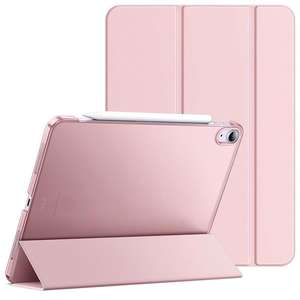 Funda para tableta iPad de 10.2 pulgadas, plegable en tres partes, semitransparente, de PC mate, con cobertura total y a prueba de golpes. - Product Image 6
