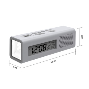 Đồng Hồ Báo Thức Radio Fm Kỹ Thuật Số, Đèn Pin Hiển Thị Nhiệt Độ Thiết Kế Mới 2021 Dành Cho Quà Tặng Học Tập Cho Trẻ Em - Product Image 3