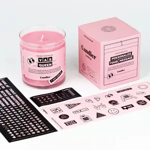 Низкая цена от производителя, биоразлагаемый Роскошный дизайнерский маленький подарочный бумажный диффузор, коробка для косметических свечей, розовые упаковочные коробки