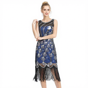 <span class=keywords><strong>Robe</strong></span> à franges style <span class=keywords><strong>Charleston</strong></span> des années 1920, <span class=keywords><strong>robe</strong></span> de soirée Gatsby, <span class=keywords><strong>robe</strong></span> à paillettes <span class=keywords><strong>pour</strong></span> club - Product Image 5