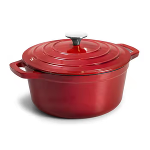 Juego de utensilios de cocina esmaltados de hierro fundido de alta calidad, sartén grande de cerámica de 5 piezas, juego de ollas para sopa y bistec para cocinar - Product Image 2