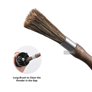 Accessoires de café HIGHWIN <span class=keywords><strong>Brosse</strong></span> de nettoyage en poudre pour moulin à café avec manche en bois - Product Image 5