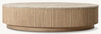 Table Basse Haut de Gamme en Bois Massif, Style Moderne Minimaliste, Meuble d'Intérieur pour Côté Canapé