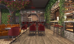 Rustico Pub Bar bancone Lounge Bar Design ristorante mobili negozio di alimentari Interior Design - Product Image 3
