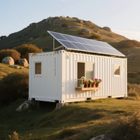 Maison préfabriquée mobile pliable, capsule spatiale, hôtel, cabine, maison modulaire préfabriquée, panneau solaire