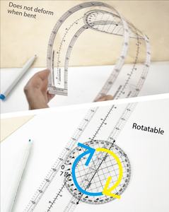DF CRP-1  Plotter Azimutal Giratorio para Cálculo de Rutas, Distancia Náutica/Estatua, Planificación de Vuelos, Regla de Precisión - Product Image 5