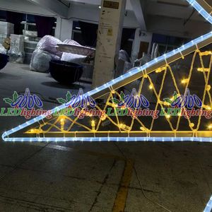 Customized <strong>3D</strong> <strong>Star</strong> Motif LED Sculpture IP65 PVC Outdoor <strong>Decoration</strong> for Holiday for Christmas Starburst Landscape Lights - Product Image 4