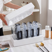 Ensemble de 10 boîtes de conservation alimentaire rectangulaires en verre borosilicate, best-seller, résistantes à la chaleur, réutilisables, pour la préparation des repas