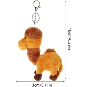 Colgante de peluche colgante de llavero de felpa para monedero cartera mochila llavero de camello de felpa - Product Image 3