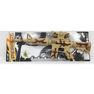 Military toys for children Desert color spray camouflage brown flint gun