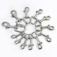 Meetee XP199 11-34mm 304 #   Mousqueton pivotant en acier inoxydable pour sac, crochet de sangle, clip pour collier de chien, accessoires de bricolage