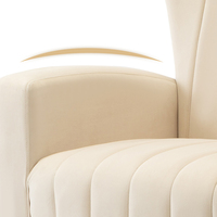 Livraison gratuite, fauteuils d'appoint en velours blanc, style nordique moderne, salon
