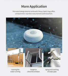 Détecteur de fuite d'eau Tuya Zigbee ZB-WI-3, alarme de surveillance de l'eau, capteur d'eau Zigbee pour lave-linge, salle de bain, cave et sous-sol, maison intelligente - Product Image 6