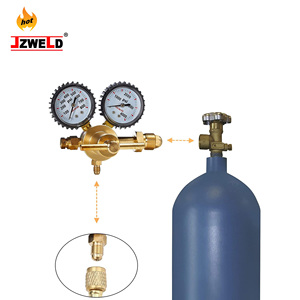 Regulador de Nitrogênio em Latão Amason Mais Vendido com Mangueira 0-600 PSI Entrada CGA580 Saída Flare 1/4" Modelo JGR-61 Serviço OEM Personalizado - Product Image 6