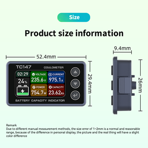 6-36V30A Universal-<span class=keywords><strong>LCD</strong></span>-Autobatterie <span class=keywords><strong>monitor</strong></span> Lade entladung spannung Batterie Kapazitäts anzeige Messgerät <span class=keywords><strong>Tester</strong></span> BW-Tc147 - Product Image 4