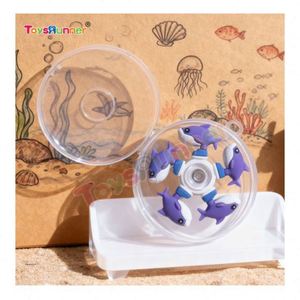High Grade Plastic <b>Silicone</b> Kids Fidget Spinners Bulk Silent Multi-Function Anti-Anxiety 3D Home Focus <b>Tool</b> Lightweight Sensory - Product Image 2