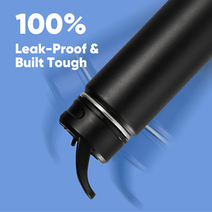 Botella de Agua de Acero Inoxidable de Triple Pared de 18 oz con Tapa de Paja Abatible, Asa Portátil, Mantiene el Calor por 12 Horas y el Frío por 24 Horas, a Prueba de Fugas, Aislada, Libre de BPA - Product Image 2