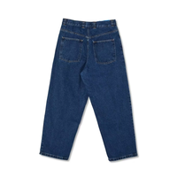 Pantalon en jean bleu foncé coupe ample pour homme, modèle original, nouvelle collection, style Polar Skate pour grands garçons