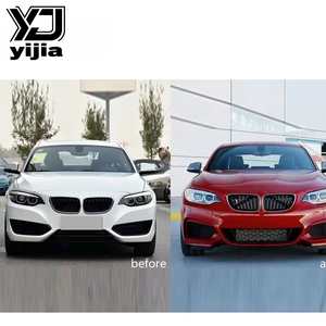 Pour 2 séries F22 <span class=keywords><strong>F23</strong></span> nouveau Kit de carrosserie boulonné Modification mise à niveau Style MT grand pare-chocs avant pare-chocs arrière jupes latérales ensemble - Product Image 3