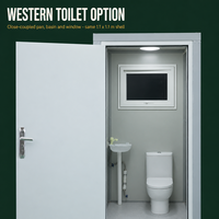 Unité de Douche et Toilettes Modulaire Portable en Panneaux Sandwich pour Chantier de Construction - Écologique, Durable et Facile à Installer