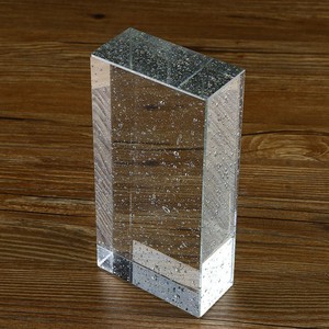 <span class=keywords><strong>Brique</strong></span> de verre cristal ultra <span class=keywords><strong>blanche</strong></span> personnalisable carré solide approvisionnement du fabricant pour mur de séparation paysage mur chaud décoratif - Product Image 1