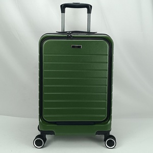 Luxury Boarding Suitcase Spinner Wide <b>Trolley</b> Front-Opening Accessible Luxury Case Mid-Mounted Extended <b>Trolley</b> Large - Product Image 4