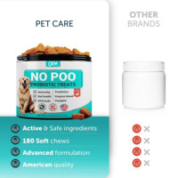 Chien mâche des friandises probiotiques Supplément pour animaux de compagnie Santé intestinale Immunité cesse de manger des matières fécales Santé Complément dentaire pour animaux de compagnie