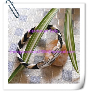 Bracelets tressés en queue de <span class=keywords><strong>cheval</strong></span> à la mode, bijoux tressés, pompon, chapeau - Product Image 2