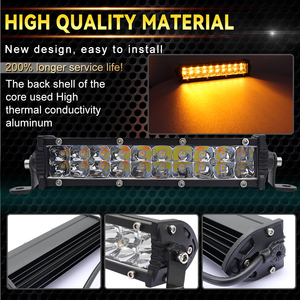 Kit d'enceintes LELANPU, barre lumineuse <span class=keywords><strong>LED</strong></span> auxiliaire extérieure de 8 pouces pour FJ Cruiser, projecteurs tout-terrain pour toit de véhicule utilitaire sport (UTV) - Product Image 4