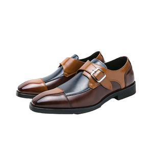 Mocasines con Diseño de Hebilla, Transpirables, Antideslizantes, con Suela de Goma, que Aumentan la Altura, Zapatos Casuales de Vestir para Hombre, Tallas 38-48 - Product Image 1