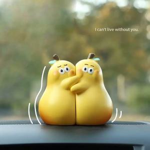 Vente en gros [Pas de poire, pas d'abandon] Décoration de bureau en résine, une paire de poires, mignonnes et jamais séparées, cadeau de couple significatif - Product Image 1