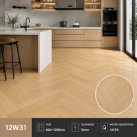 Carrelage en porcelaine à effet bois moderne 600x1200mm, résistant à l'usure, pour sols et murs, idéal pour les halls, salles de bain, écoles, villas, décoration intérieure