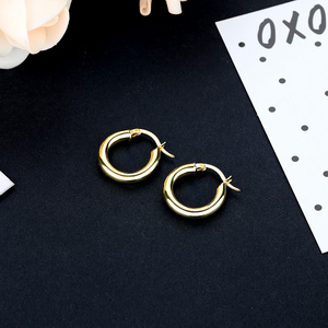 दुबई सोने के गहने कान की बाली 14k सोने की बालियां 925 रजत कान की बाली - Product Image 6