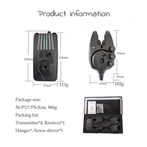 Nuevo Set de Alarmas de Picada con Distancia de Transmisión de Más de 1000M, Carcasa y Altavoz de Calidad, Indicador de Pesca de Carpa, Alarma Impermeable para Pesca de Carpa - Product Image 6