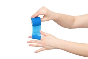 Color puro no tejido autoelástico tatuaje agarre Flexible estiramiento dedo muñeca tobillo veterinario envoltura patrón personalizado tipo deportivo - Product Image 2