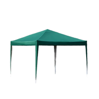 Carpa Gazebo Plegable 3x3, Portátil, Impermeable, con Refuerzo Diagonal, Lona Oxford 210D de PVC de una Sola Capa, para Fiestas en el Jardín