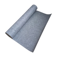 1-5mm High Pile Non-Slip Polyester Gray Outdoor Carpet-Plain Home & Car Use Exhibition Mats Rugs Felt Rolls