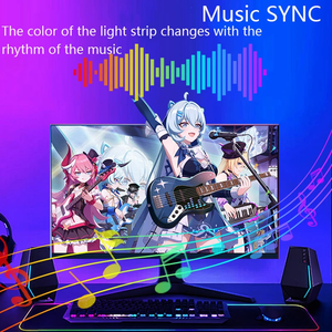 Écran de moniteur d'ordinateur de jeu intelligent SYNC Bande lumineuse PC Rétroéclairage RGBIC Lampe au néon avec contrôle logiciel Musique SYNC Sélecteur de couleurs - Product Image 4
