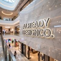 Enseigne commerciale personnalisée sans cadre avec bandes LED 3D rétroéclairées pour hôpitaux, extérieure, étanche IP54