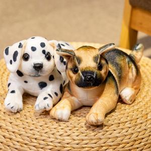 Venta caliente de fábrica lindo cachorro 20cm blanco gris dálmata perro juguete realista cojín de felpa Super suave Material de felpa PP algodón - Product Image 4