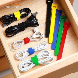 DSXHOOKLOOP Pengikat Kabel Nilon yang Dapat Digunakan Kembali, Tali Pengikat Kait dan <span class=keywords><strong>Loop</strong></span> yang Dapat Dilepas - Product Image 3