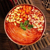 Nouilles instantanées épicées OEM sous marque privée, vermicelles piquants au bouillon de Sichuan, cacahuètes et tofu, vente en gros en vrac, exportation directe usine