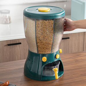 Distributeur de céréales et de riz en gros pour la maison, conteneur de stockage alimentaire grande capacité pour animaux de compagnie avec couvercle hermétique pour cuisine et garde-manger (soja) - Product Image 6