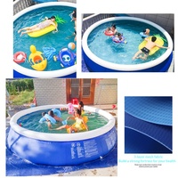 China Fabrik Bestseller PVC Aufblasbarer Swimmingpool für den Heimgebrauch Kinder & Erwachsene Übergroßer Faltbarer Verdickter Outdoor-Pool mit Rahmen