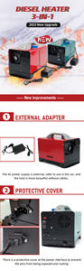 Chauffage de stationnement diesel 3 en 1 certifié CE M-<span class=keywords><strong>PULL</strong></span> <span class=keywords><strong>2023</strong></span>, 5 kW, 12 V/24 V/220 V pour camion, bateau, camping-car - Product Image 2