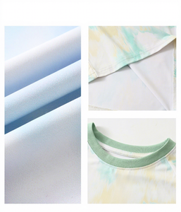 Camisetas Personalizables con Estampado Tie-Dye para Exteriores, Transpirables, que Absorben la Humedad, Cuello Redondo, <span class=keywords><strong>de</strong></span> Seda Helada para Verano, <span class=keywords><strong>Ropa</strong></span> <span class=keywords><strong>Infantil</strong></span> - Product Image 6
