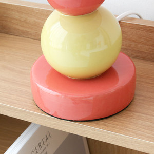 Lampada da Scrivania LiangYing in Stile Europeo Moderno, LED, Base in Ceramica, E14, Semplice, Ecologica, con <span class=keywords><strong>Paralume</strong></span> in Plastica Ondulata - Product Image 4