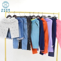 Pantalons d'occasion pour enfants de haute qualité en gros, styles variés, polyester/coton, en balles, commande minimum 100 kg
