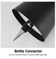 Lampe à bouteille de vin rechargeable à intensité variable par toucher, lampe de table LED pour bouteille, veilleuse pour bar et restaurant